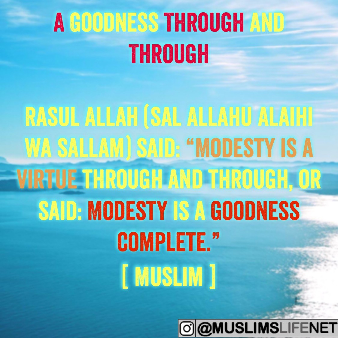 A Goodness Through and Through